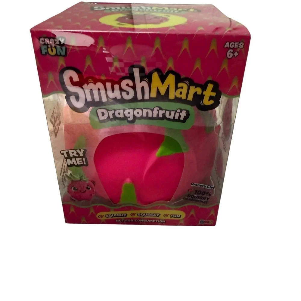Crazy Fun SmushMart Dragonfruit Squishy Squeeze Toy RMS International 9225170